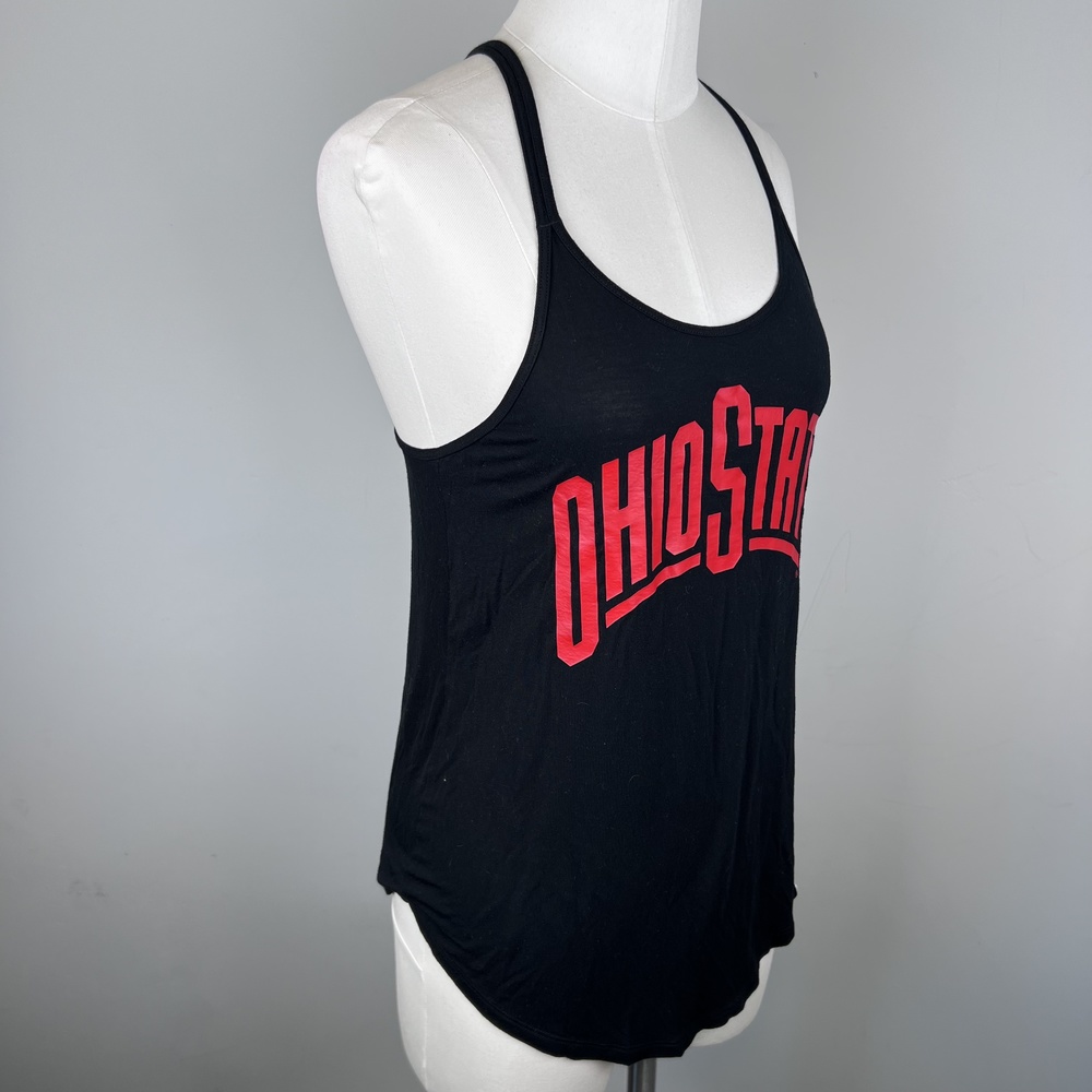 Like New-Pink Victoria Secret OHIO STATE Black&Red Scoop Neck Low Back Tank XS - Picture 9 of 16